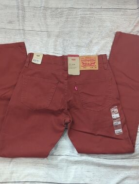 Levi's 511 Slim Fit Jeans in Rust Red